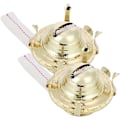 Miniatyrbild 1 av 5: 2 stycken glas fotogenlampa oljelampa brännare guld mässing fotogensolja lampa ersättningsbrännare bomullsolja lampa