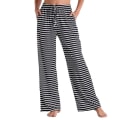 Miniatyrbillede 1 af 4: Dame Pyjamasbukser Stræk Lounge Bukser Ternede Pyjamasunderdele Black L