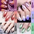 Miniatyrbild 3 av 5: 12 färger nagellack, långvarig vacker blank manikyr nagelkonst dekoration, lysande spegeleffekt nagellack kit-12st