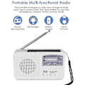 Pikkukuva 4 / 4: Hätäradio aurinkokennolla ja käsikammella, itseviritteinen, FM/AM-radio LED-taskulampulla, kannettava USB-lataus Green