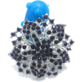 Miniatyrbild 2 av 3: Fashion Smycken Vacker Silverpläterad Rhinestone Kristall Brosch Pin För Kvinna