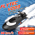 Pikkukuva 2 / 5: Kauko-ohjattavat veneet 2.4G 30km/h Turbiinikäyttöinen RC-vene 3 Säädettävää Nopeutta Etäisyysvaroitus Itseoikaiseva RC-lelu Lahja Lapsille Aikuisille Pojille