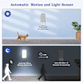 Miniatyrbilde 2 av 5: LED Nattlys Oppladbart Nattlys, Bevegelsessensor Nattlys med Selvklebende Magnetstriper [2-pakning]. 3 Moduser (auto/på/av) Nattlys for Seng