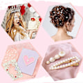 Miniatyrbild 4 av 5: Nagelkonst Pärla Platt Botten Pärla Nagel Charm Guld Silver Vit Halvrund Nagelkonst Tillbehör Nagel Diamant Mix style3