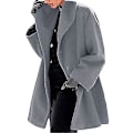 Miniatyrbild 5 av 5: Fashion Multicolor Damkläder Ullrock Trenchcoat Lång Varm Vinter Parka Med Slag Red M