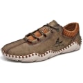 Miniatyrbild 1 av 5: Herrhandsydda casual skor andningsbara mode sneakers 105 Khaki EU 44