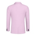 Miniatyrbilde 3 av 5: Herre Blazer Slim Fit Jakke, Enkeltspent Blazer med Én Knapp Pink M