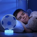 Miniatyrbillede 5 af 5: Fodbold Natlampe, 3D LED Lampe Optisk Illusion Natlampe Børn, Illusion Fodbold Nat Effekt Til Soveværelse Sengebord Pige Søn Overraskelse Fødselsdag
