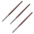 Miniatyrbild 1 av 5: 3 st Nail Brush Set, Kolinsky Akryl Nail Borstar För Akryl Applicering, Nagel Extension För Salong Diy 2*4*6
