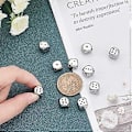 Miniatyrbillede 2 af 5: 10 stk. Terning Spacer Perler Rustfrit Stål Perler Metal Firkantede Løse Perler til DIY Smykkefremstilling 2mm Hul Rustfrit Stål Farve