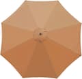 Ersättningstyg för trädgårdsparasoll, 3 M, 8 ribbor brown