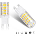 Miniatyrbild 3 av 4: G9 LED-lampor, varmvitt 3000k 5w, 380 lumen; ej dimbar, 10-pack [energiklass A+]