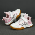 Miniatyrbillede 5 af 5: Letvægts sneakers til børn, mode indendørs sko, velegnet til badminton 3D991 WhitePink EU 30