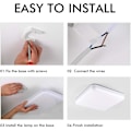 Miniatyrbilde 3 av 5: 30w LED Taklampe Vanntett Ip56 2400lm Kaldhvit 6500k, 25cm