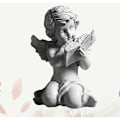 Miniatyrbillede 4 af 5: Resin Engel Figur Engel Statue Skrivebordsdekoration Ornament til Kontor