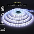 Miniatyrbild 2 av 5: 2v LED-remsa kall vit 6500k, 5 meter flexibel 300 lysdioder 5050 smd ip65 vattentät LED-remsa