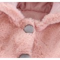 Pikkukuva 4 / 5: Tyttöjen lämmin talvitakki hupulla, tekoturkista fleece-takki taaperoille ja vauvoille Red 100