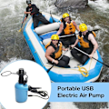 Miniatyrbillede 5 af 5: N/y Elektrisk luftpumpe til oppustning af swimmingpool, med 3 dyser, bærbar USB genopladelig pumpe