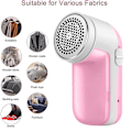 Miniatyrbillede 3 af 4: Stofshaver Defuzzer, Genopladelig Fnugfjerner, Elektrisk Sweater Shaver Med Udskifteligt Rustfrit Stål Blad Pink