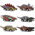 Miniatyrbild 1 av 5: Dinosaurie Leksaksbil, Pojk Leksaker Ålder 3 Till 12 Leksak Dinosaurie 5.3 Tum Leksaker För 3,4,5,6,7,8,9,10,11,12 Åriga Pojkar Full-form Dino Bil Leksak, 6 Pack