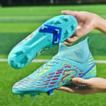 Miniatyrbillede 3 af 5: Herre Fodboldsko Spikes Fodboldsko Til Unge Ankelstøvler Atletisk Sneaker y303 Green EU 38