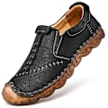 Miniatyrbillede 5 af 5: Herre Casual Sko Læder Loafers 3038 Black EU 41