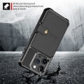 Miniatyrbild 5 av 5: Iphone 15 Pro Max Fodral Med Korthållare, Hållbart Stötsäkert Robust Telefonfodral Red iphone 15