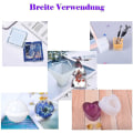 Miniatyrbillede 2 af 5: Epoxy Harpiks Formsæt, Silikonforme, Epoxy Harpiks Kit, Epoxyforme Inkluderende Sfærisk, Terning, Pyramide, Askebægre, Underlag, DIY Sæt Harpiksstøbe W
