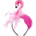 Miniatyrbillede 1 af 5: 1 stk. flamingo-pandebånd, sjovt pandebånd, karnevalshovedbeklædning, festpandebånd til halloween, fester og cosplay