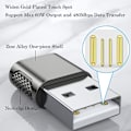 Miniatyrbild 3 av 5: Usb C-hona till Usb-hane Adapter 2-pack, Usb Typ C-kabel till Usb A Laddningsadapter Rymdgrå