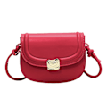 Miniatyrbild 1 av 5: Axelväska Mini Pu Clutch Väska Dam Mode Handväska Solid Color Sadelväska Plånbok red