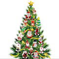Miniatyrbild 3 av 3: Tjejers sminkkalender 2022 24 dagar julkalender sminkkläder set för barnfestgåvor julklapp 3