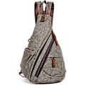 Miniatyrbild 1 av 5: Canvas Sling Bag Liten Crossbody Ryggsäck Axelväska Casual Dagryggsäck För Män Kvinnor A1