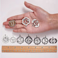 Miniatyrbild 3 av 5: 1 Ask 28 st 7 Stilar Legering Chakra Berlocker Hängsmycken Om Ohm Energi Berlocker Chakra Berlocker för Smyckestillverkning Fynd Tillbehör för DIY Halsband Br