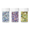 Miniatyrbild 1 av 5: Laser Flash Powder Patch Nail Flash Powder Block Holografisk Flash Med Olika Storlekar Och Former style2