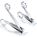 Miniatyrbillede 2 af 5: 4 stk. Grip Negleklippere Fingernegl Tåneglklipper Manicure Trimmer