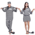 Pikkukuva 4 / 5: Aikuisten Lasten Vanki Asu, Vankila Asu Halloween Cosplay Asu Girl XL