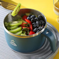 Miniatyrbild 3 av 5: Instant Noodle Bowl, 900 Ml  Instant Ramen Bowl med Lock (Blå)