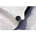 Miniatyrbillede 4 af 4: Herre Blomstret Revers Blazer Jakkesæt Print Dinner Smokingjakke white l