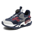 Miniatyrbilde 1 av 5: Basketballsko for gutter, høyt overdel, pustende sportsko, sklisikre, trendy sneakers 8952 DarkBlue EU 30
