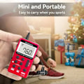 Miniatyrbilde 3 av 5: V112 Liten Mini Radio, Lommeradio med Hodetelefoner, FM AM, Batteri, Sleep Timer, for Jogging, for Seniorer