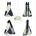 Miniatyrbild 3 av 5: Canvas Sling Bag Liten Crossbody Ryggsäck Axel Väska Casual Dagryggsäck För Män Kvinnor A2