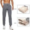 Miniatyrbillede 6 af 7: Herre Fleece Joggingbukser Casual Termobukser Vinter Varme Joggers Bukser Jogging Træningsdragt Bukser grå S
