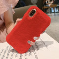Miniatyrbilde 1 av 3: Deksel til iPhone 11 - Deksel / Mobilcover Fluffy Fur - Rød