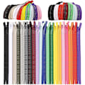 Miniatyrbilde 3 av 5: 60 stk. usynlige nylon glidelåser, 9 tommer fargerike syglidelåser for skreddersøm (20 forskjellige farger)
