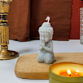 Miniatyrbillede 5 af 5: Buddha silikone lysform – kreative lysforme til lysfremstilling – gør-det-selv-tilbehør til fremstilling af lotionbar, bivoks