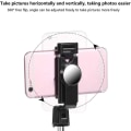 Miniatyrbilde 3 av 5: 360-rotasjon Bluetooth Selfie Stick, teleskopisk med telefonholder, 3-i-1 stativ Monopod, trådløs fjernkontroll