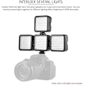 Miniatyrbilde 4 av 5: LED Videolys, 1 stk 49 LED Kameralys, Dimbar Kamerafylllys