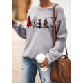 Miniatyrbild 2 av 5: Kvinnors jul fleece tröjor långärmad fuzzy sweatshirts style 1 M