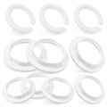 Miniatyrbild 2 av 3: 15 st lampskärm reducer ring lampskärm hållare lampsockel ring lampskärm delar (e14, E27, E27 till E14)